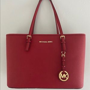 Red Michael Kors Purse